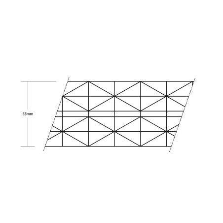 Polycarbonate Alvéolaire incolore 55mm