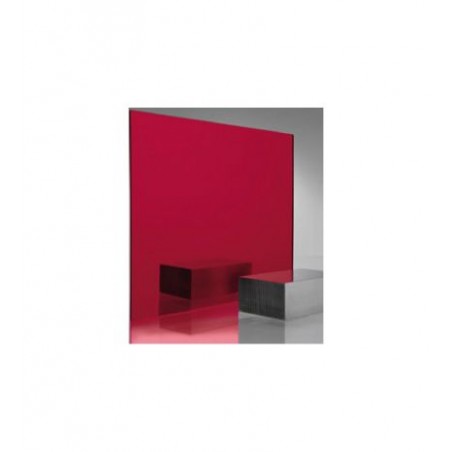 Miroir acrylique rouge 3mm