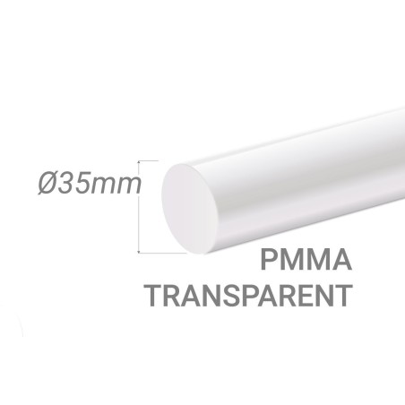 Colorless Acrylic Stick Diam.35mm